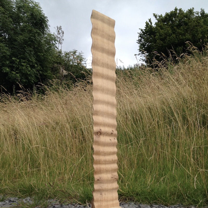 wood sculpture "Upstream"